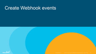 Create Webhook events
 