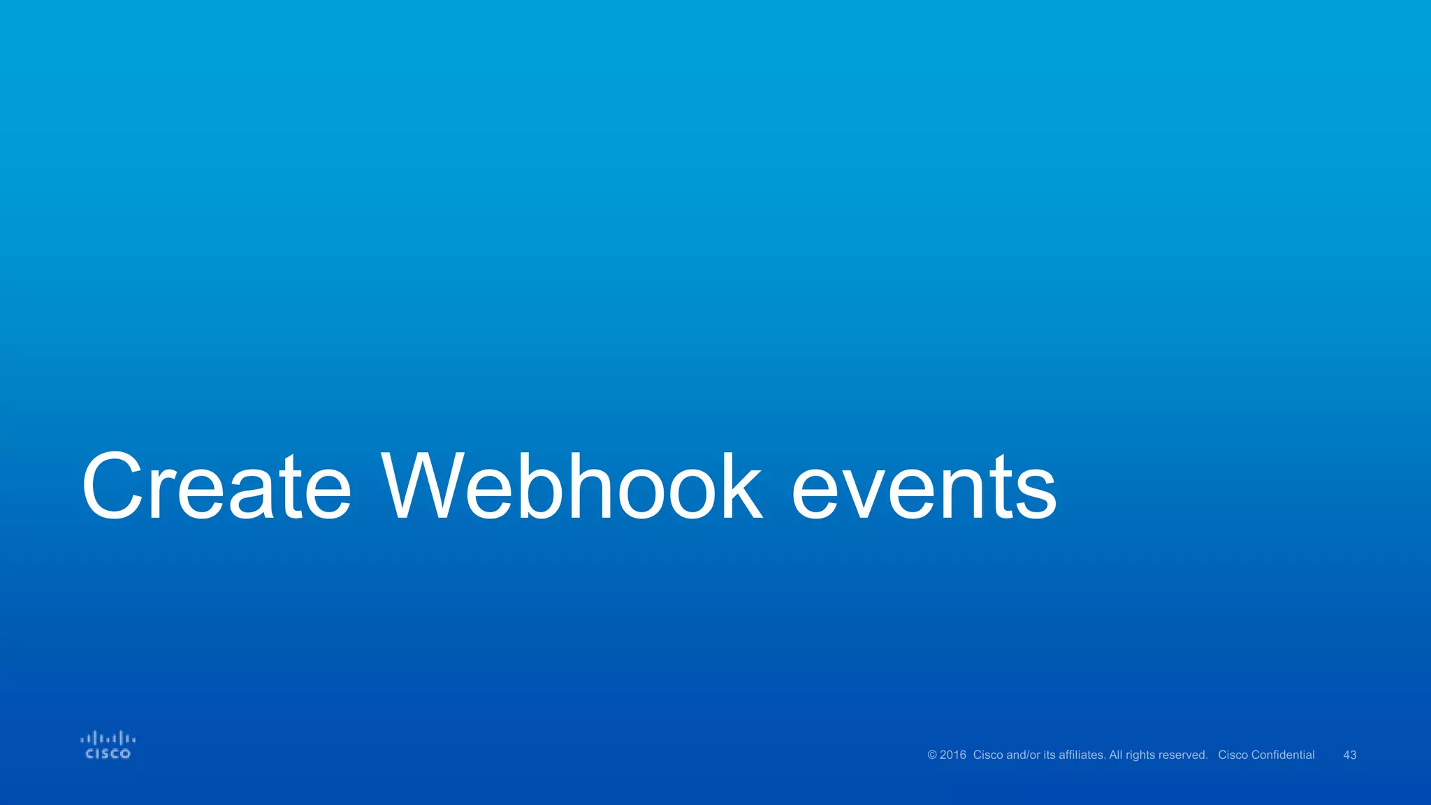 Create Webhook events
 