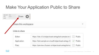 Make Your Application Public to Share
 