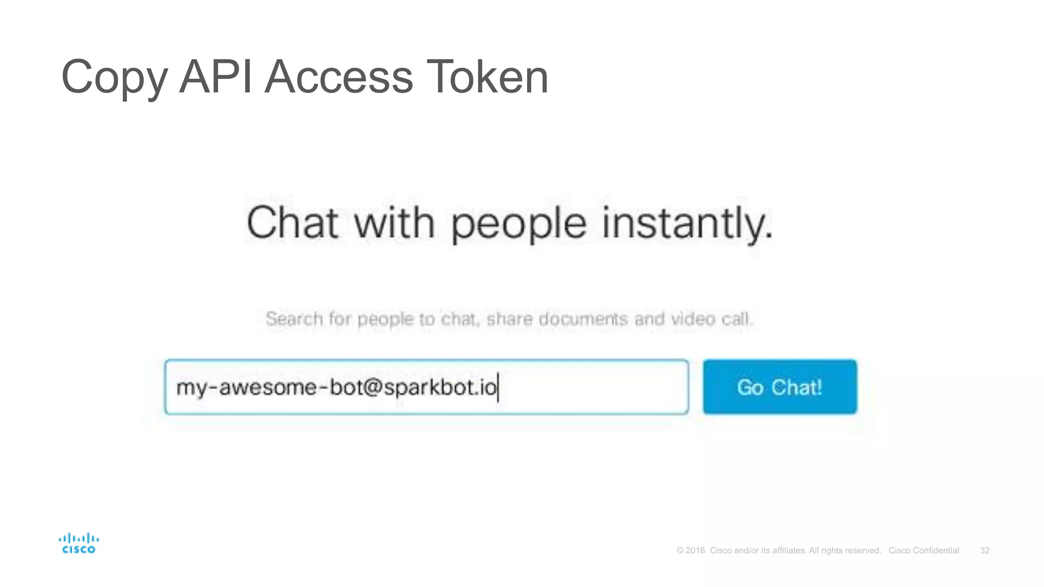 Copy API Access Token
 