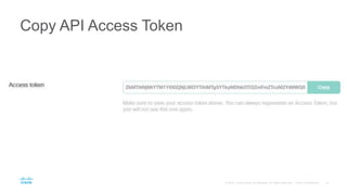 Copy API Access Token
 