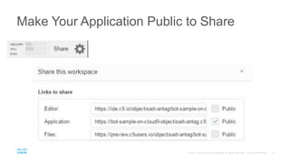 Make Your Application Public to Share
 
