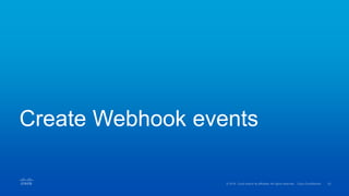 Create Webhook events
 
