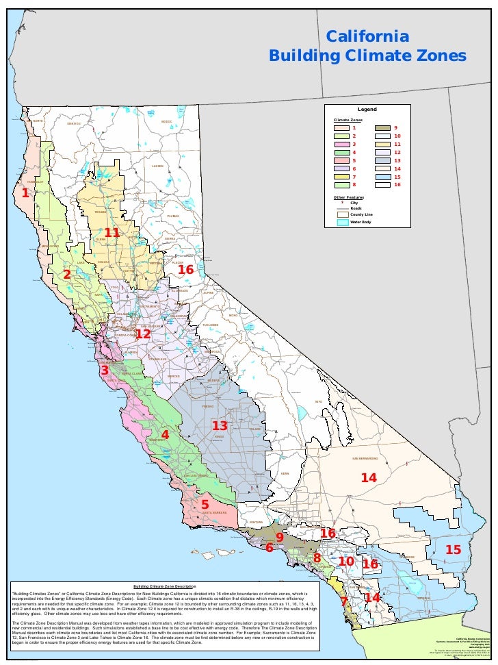 Building climate zones