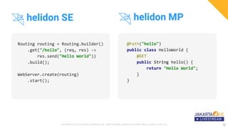 Building cloud native microservices with project Helidon | PPTX