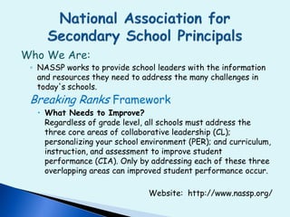 Breaking Ranks Nassp Pyramid Building collaborative cultures ppt | PDF