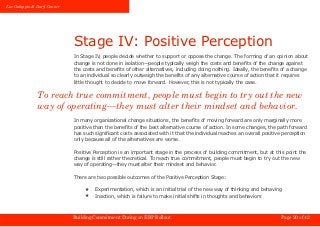 Luc Galoppin & Daryl Conner




                              Stage IV: Positive Perception
                              ...