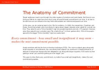 Luc Galoppin & Daryl Conner




                              The Anatomy of Commitment
                              Targ...