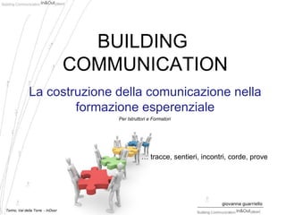 La costruzione della comunicazione nella formazione esperenziale   ,[object Object],BUILDING  COMMUNICATION Per Istruttori e Formatori 