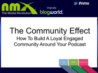 The Community Effect
How To Build A Loyal Engaged
Community Around Your Podcast

1

 