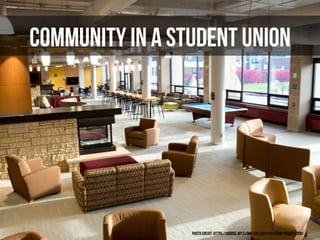 Community in a student union
Photo Credit: https://bridge.wp.d.umn.edu/2014/02/kirby-renovation/
 