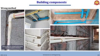 Building components
2024-10-26 Introduction to civil Engineering 220
Wrong method
 