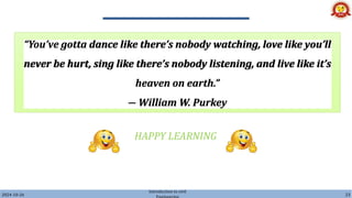 2024-10-26
Introduction to civil
23
HAPPY LEARNING
 