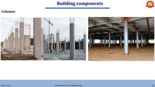 Building components
2024-10-26 Introduction to civil Engineering 68
Columns
 