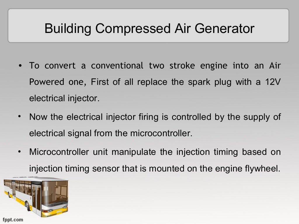 Building compressed air driven generator