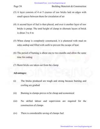 Building construction and materials notes | PDF