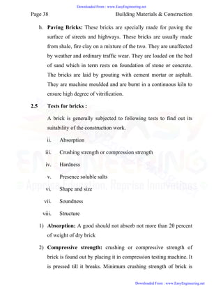 Building construction and materials notes | PDF