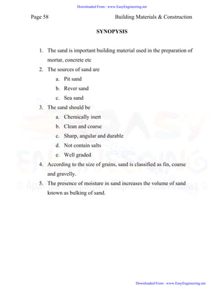 Building construction and materials notes | PDF