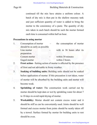 Building construction and materials notes | PDF
