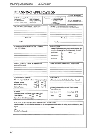 48
Planning Application --- Householder
 