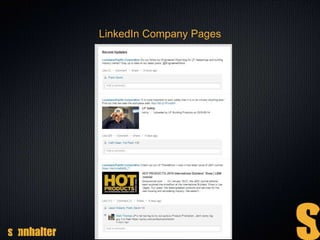 LinkedIn Company Pages
 
