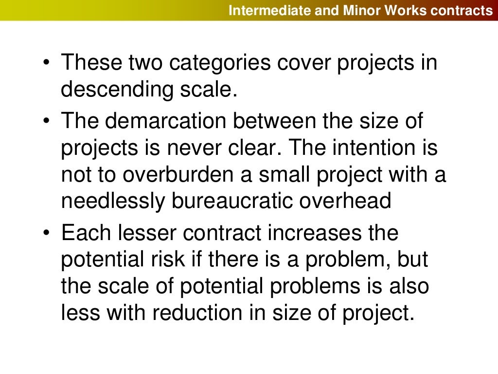Building contracts and the JCT