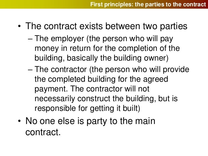 Building contracts and the JCT