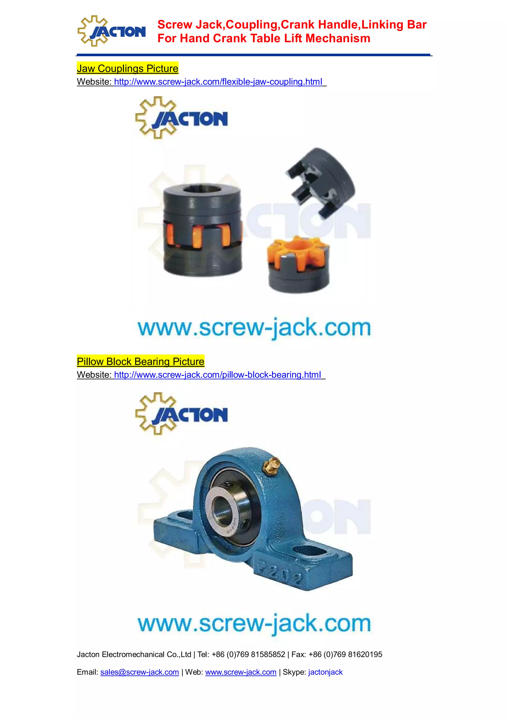 Building crank handle acme thread spindle mechanical screw jack ...