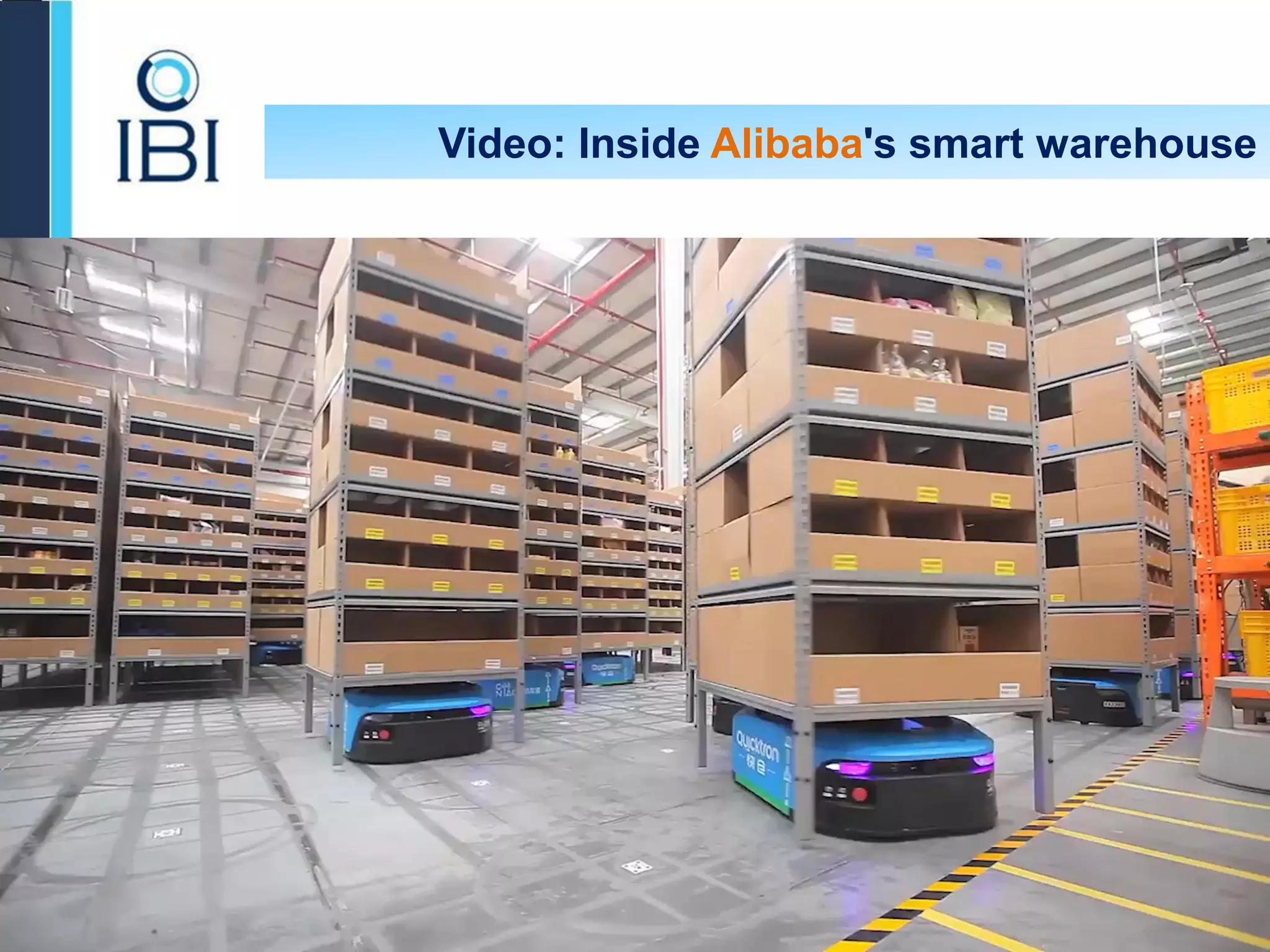 Video: Inside Alibaba's smart warehouse
 