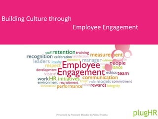 Building Culture through
Employee Engagement
Presented by Prashant Bhaskar & Pallavi Prabhu
 