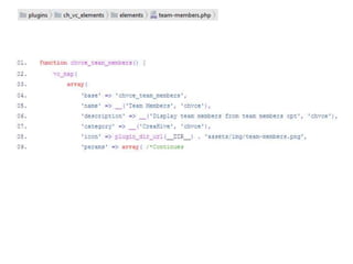 Building Custom Visual Composer Elements | PPTX