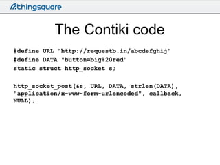 Building the Internet of Things with Thingsquare and Contiki - day 1 ...