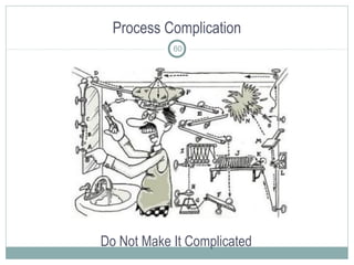 Process Complication
Do Not Make It Complicated
60
 