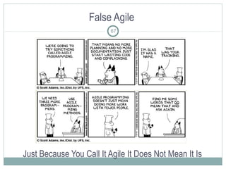 False Agile
Just Because You Call It Agile It Does Not Mean It Is
67
 