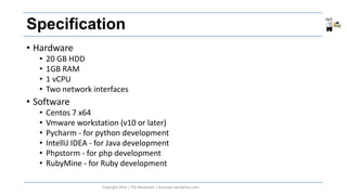 Building Python Development Station | PPTX