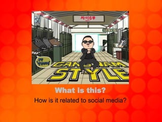 What is this?
How is it related to social media?
 