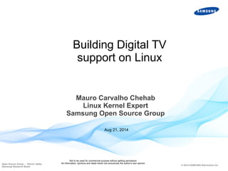 Building Digital TV Support in Linux | PDF