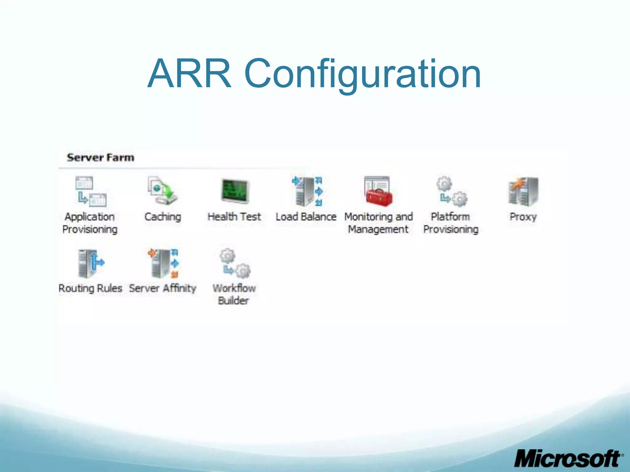 ARR Configuration 