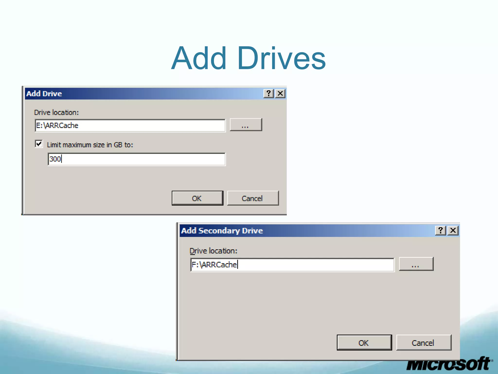 Add Drives 