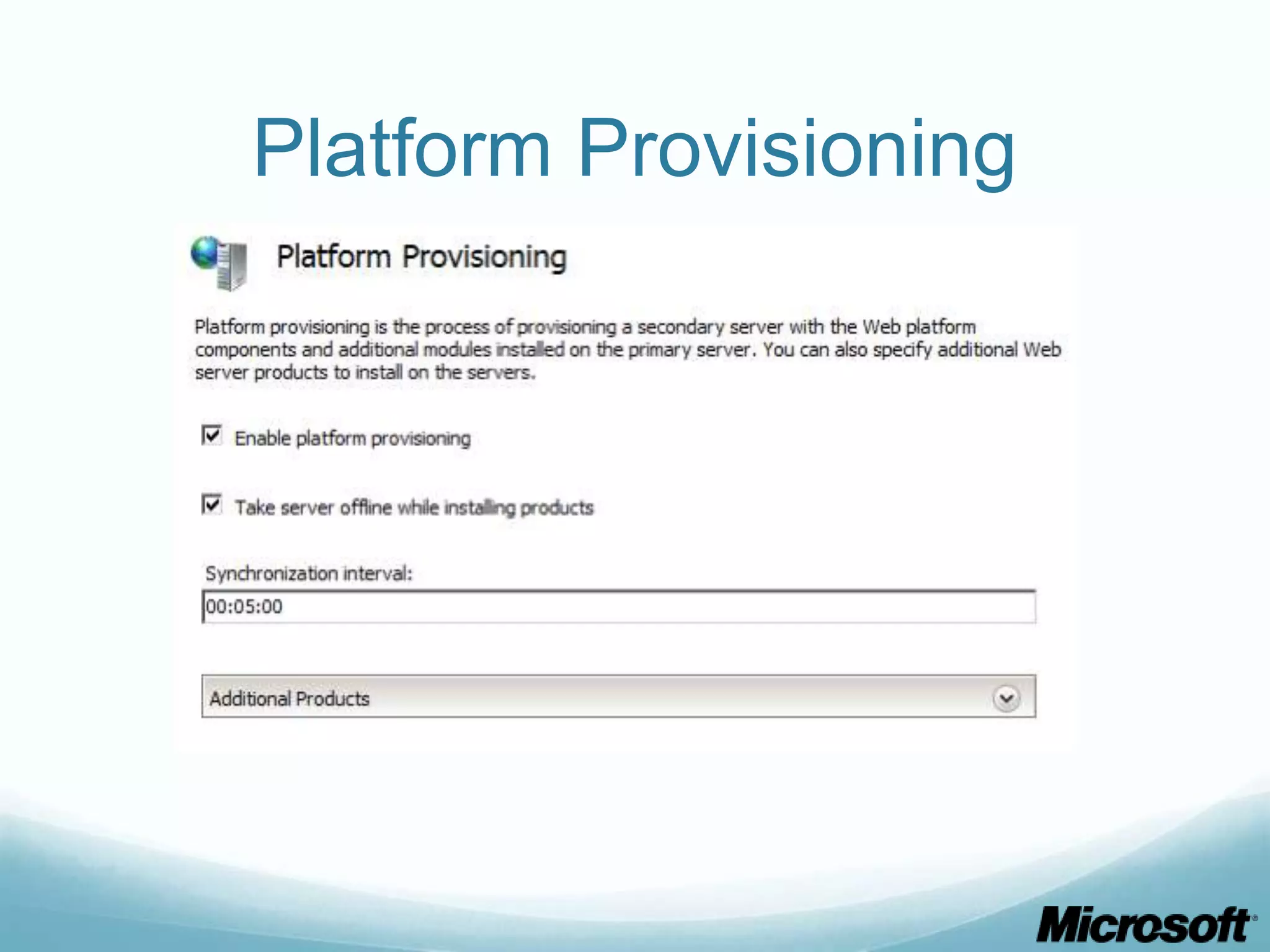 Platform Provisioning 