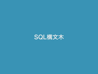SQL構文木
 