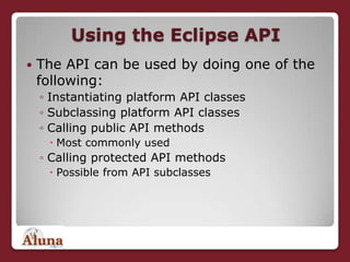 Building Eclipse Plugins | PPT