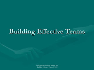 Building Effective Teams 