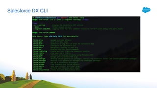 Salesforce DX CLI
 