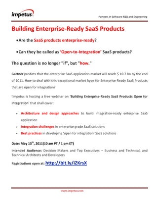             <br />Building Enterprise-Ready SaaS Products <br />,[object Object]