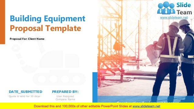 Equipment Proposal Template