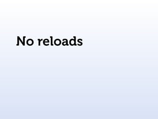 No reloads
 