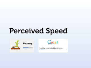 Perceived Speed
 