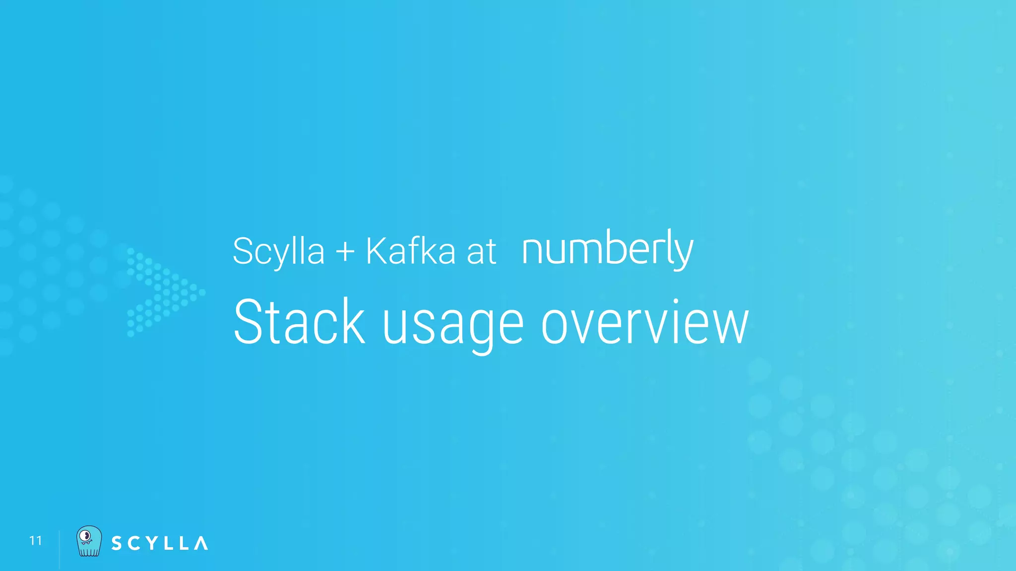 11
Scylla + Kafka at
Stack usage overview
 