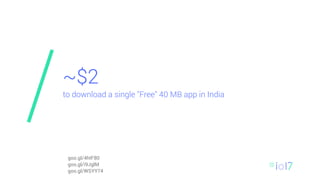 ~$2
to download a single "Free" 40 MB app in India
goo.gl/4hIF80
goo.gl/i9JglM
goo.gl/WSYY74
 